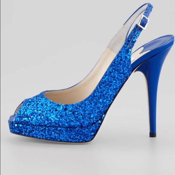 Jimmy Choo “Clue Glitter” slingback